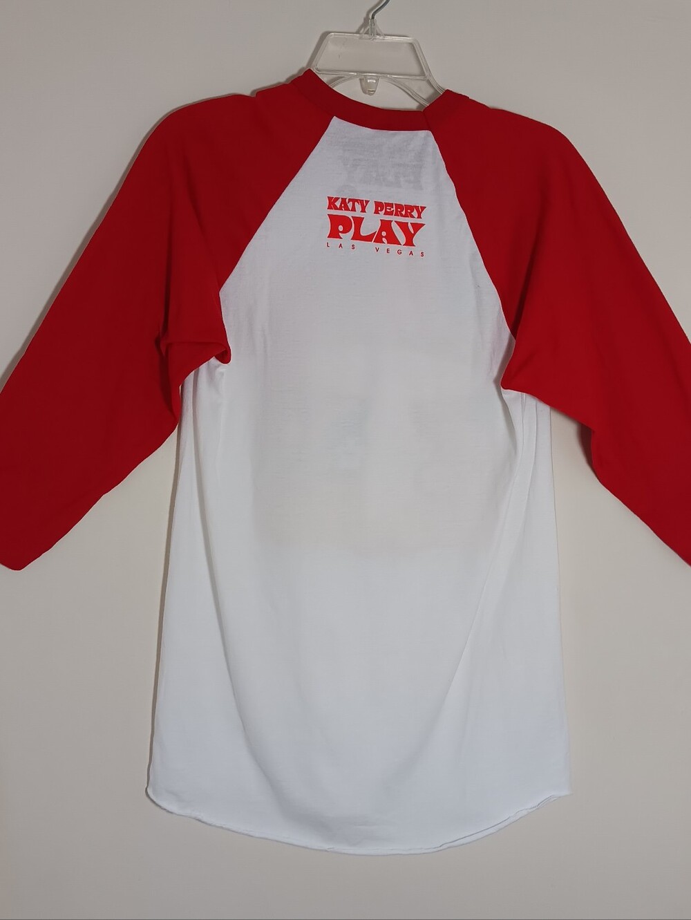 Katy Perry " Play Las Vegas Residency " Eat Me" Mushroom Raglan Shirt Size S.